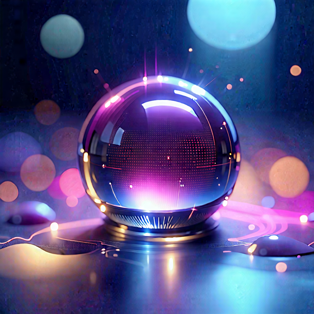 Tech Digital Art: Innovative Communication Tool Design With Purple, Blue,