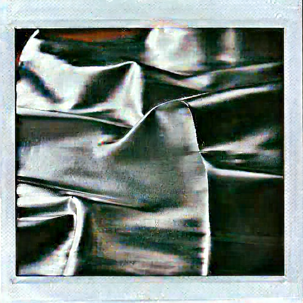Abstract Polaroid Style: Metallic arrangement