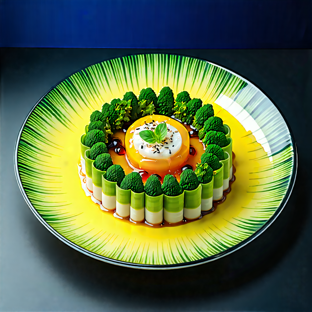 Lifestyle Landscape Photography: Plant-based Dish Prepared With Organic Components With Plate Food