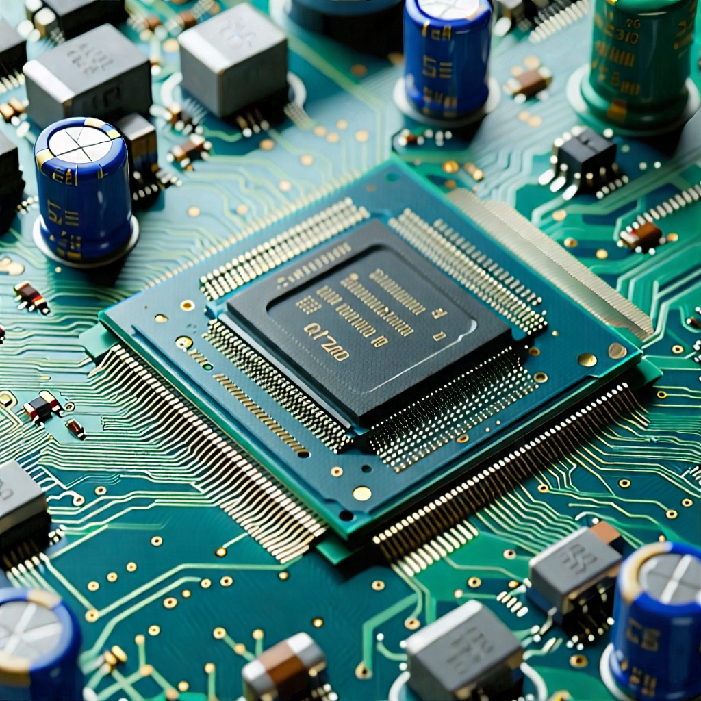 Tech Professional Photography: Close-up of microprocessor