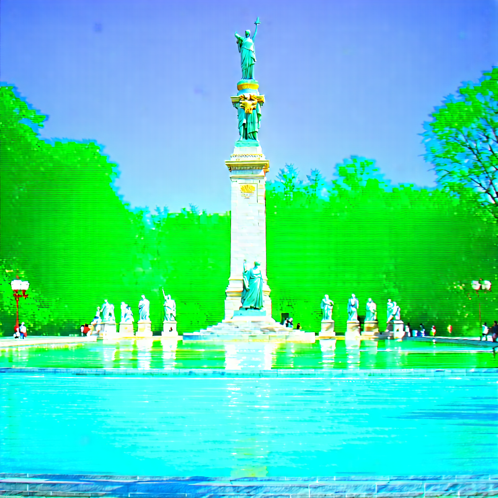 Urban Architectural Photography: Public square with sightseeing