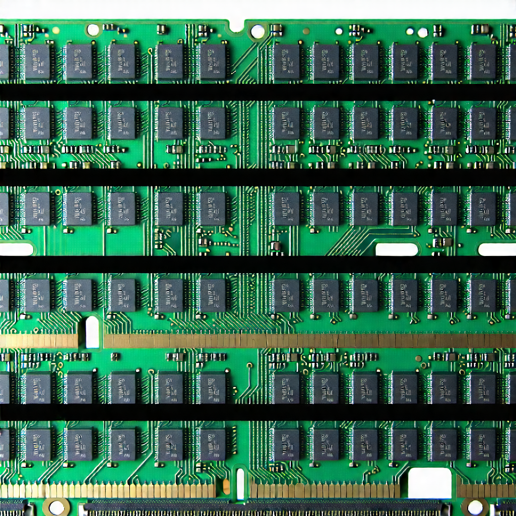 Tech Architectural Photography: Close-up of memory module