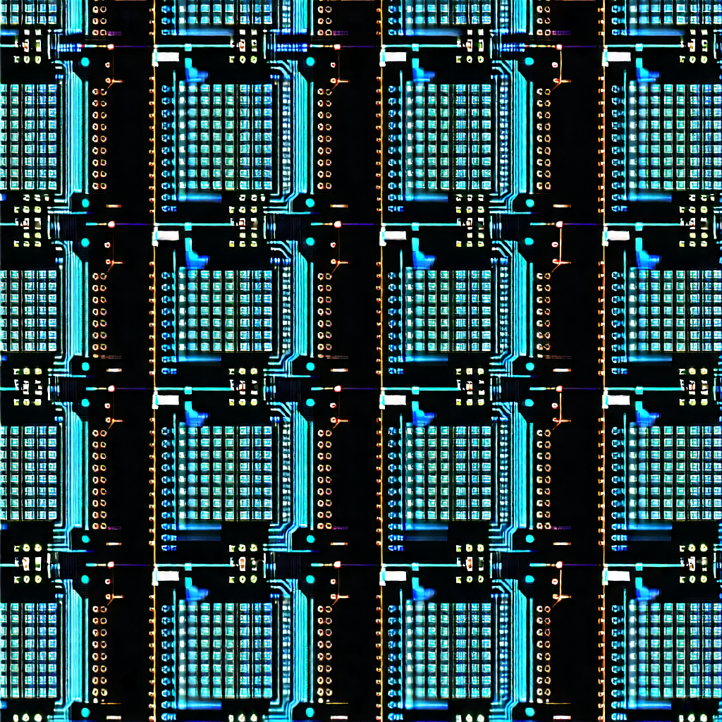 Tech Abstract Design: Close-up of sensor array