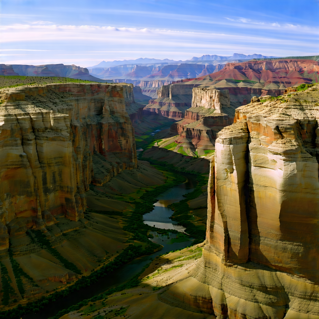Nature Editorial Photography: Aerial View Of Canyon System With Breathtaking View
