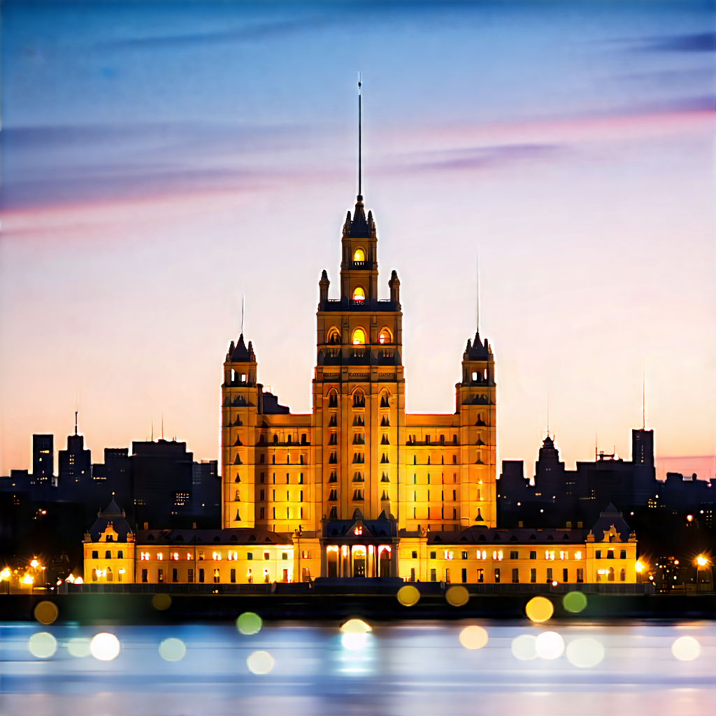 Urban Pastel Drawing: Famous (building:1.44) With (sunset:1.39) (glow:1.23) With Large, Ornate