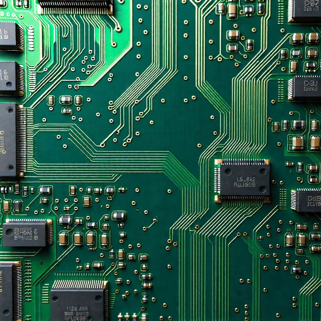 Tech Digital Art: Close-up of memory module