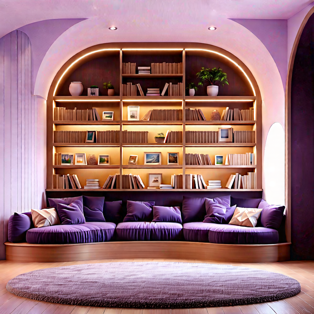 Lifestyle Professional Photography: Reading nook with organized space