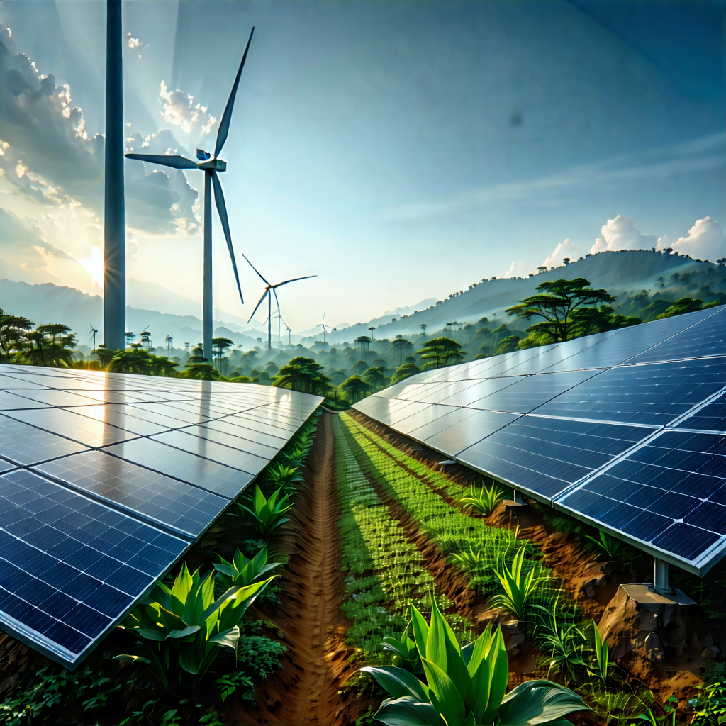 Tech Landscape Photography: Innovative Renewable Energy Design With Large Field