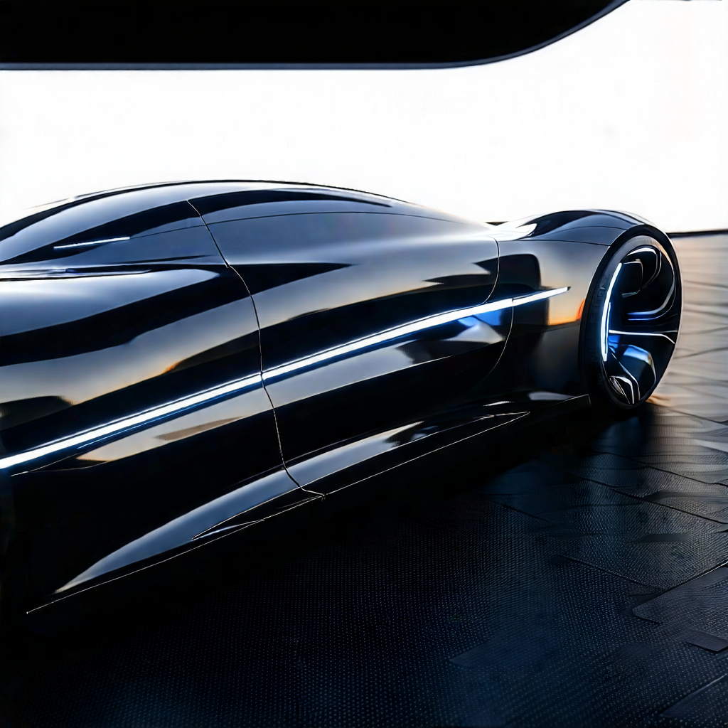 Tech Cinema 4d: Innovative Electric Vehicle Design With Sleek, Futuristic