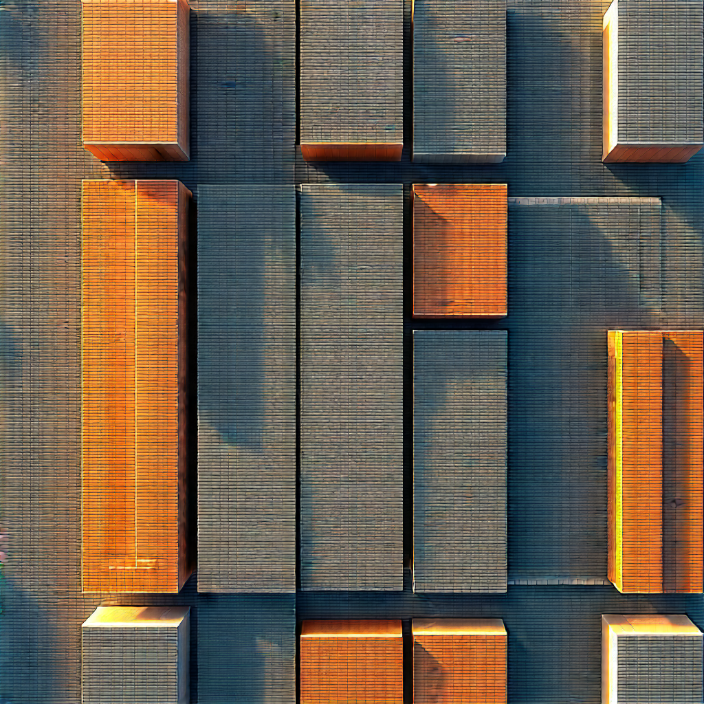 Urban Commercial Photography: Aerial view of city blocks