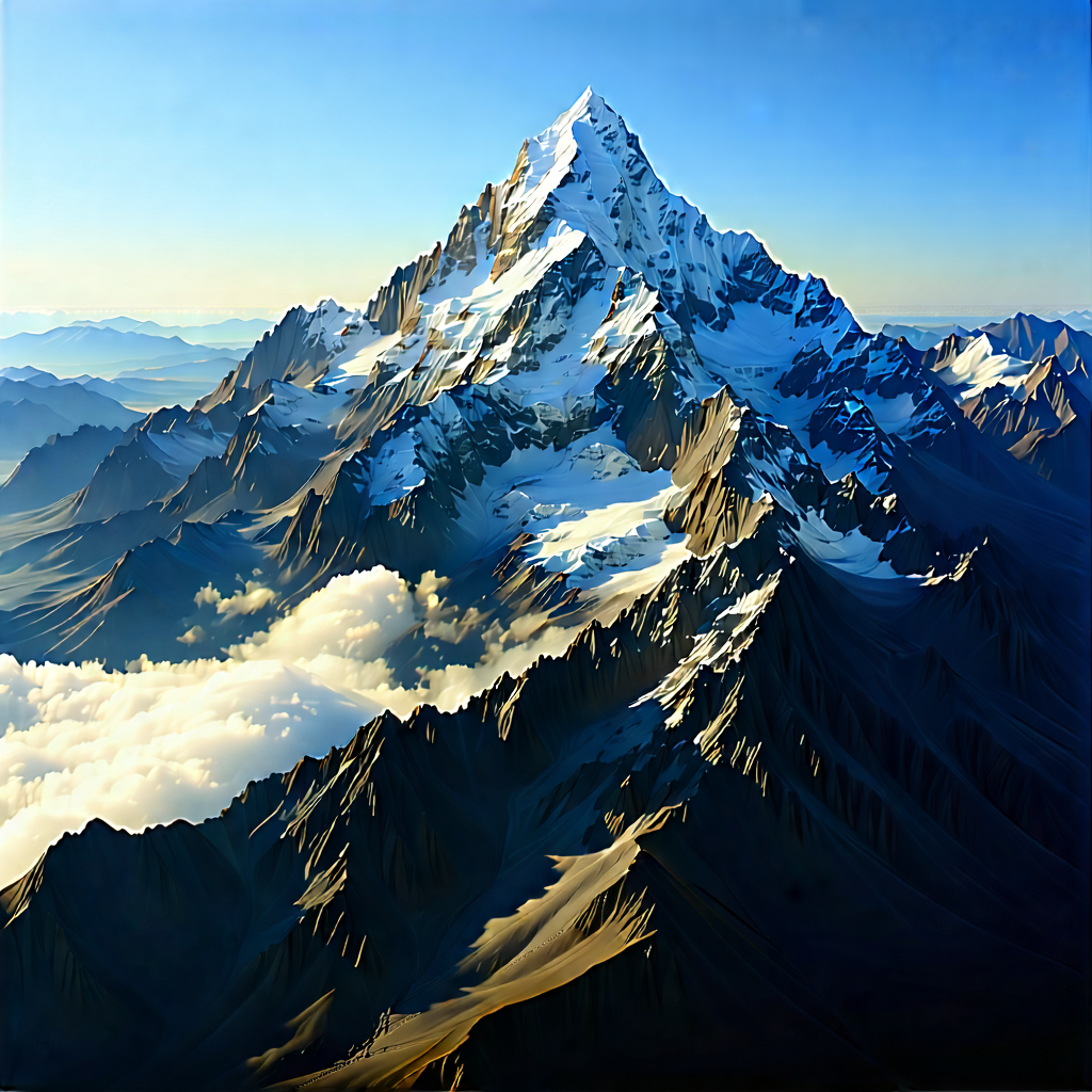 Nature Advertising Photography: Aerial View Of Mountain Range With Majestic Mountain