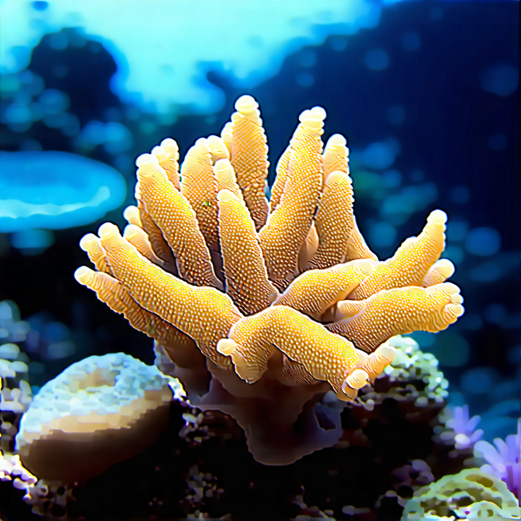 Nature Editorial Photography: Coral reef in rainy season