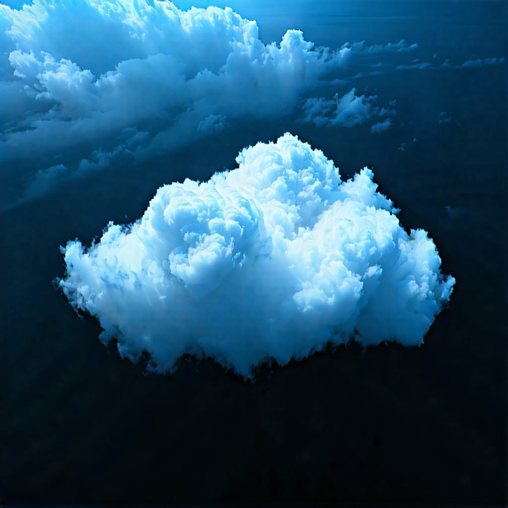 Tech Aerial Photography: Cloud computing visualization