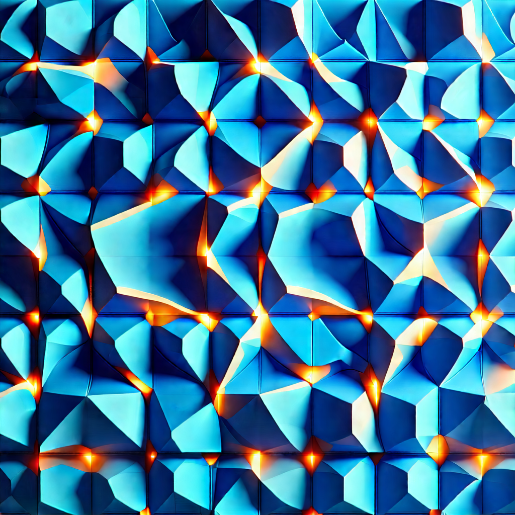 Abstract Product Photography: Tessellation with diffuse (lighting:1.25)