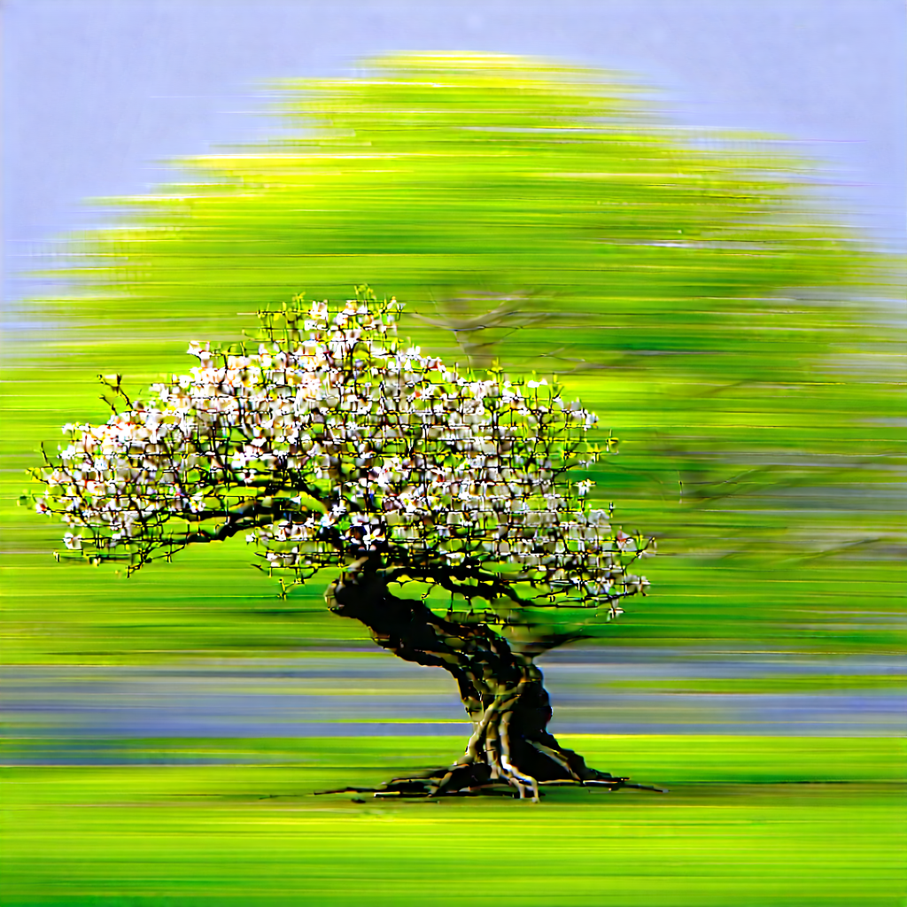 Nature Advertising Photography: Ancient Tree In Spring Bloom With Small Tree