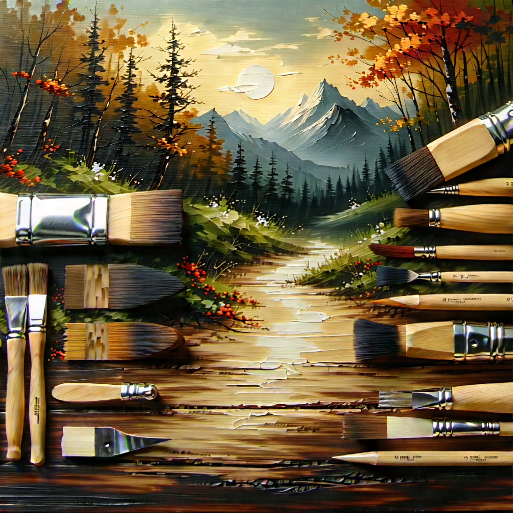 Abstract Oil Painting: Wood assembly with tension