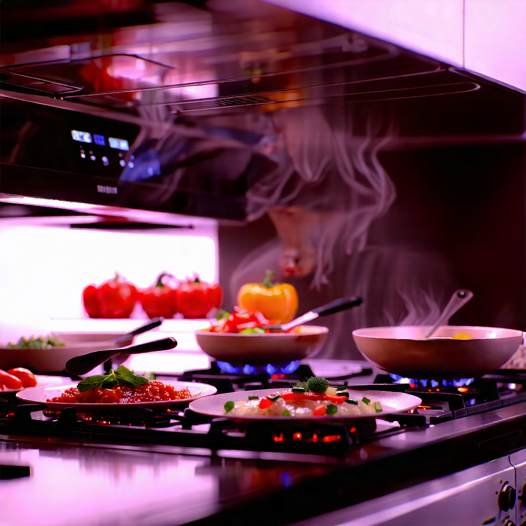 Lifestyle Macro Photography: Cooking Class With Diverse Friends With Kitchen Stove