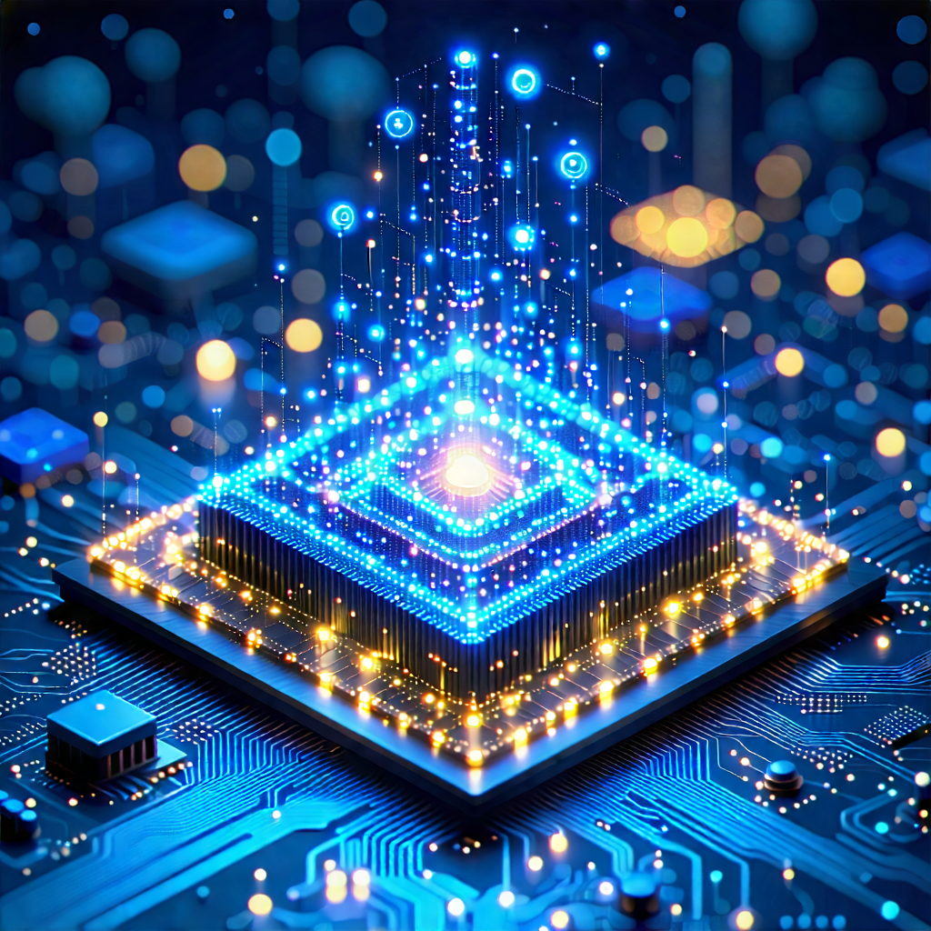 Tech Isometric Design: Machine learning visualization