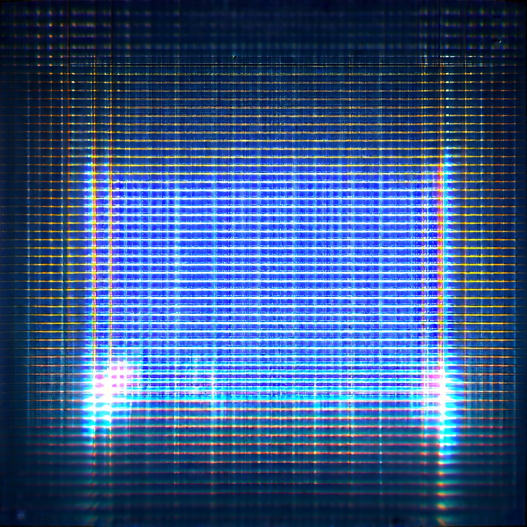 Abstract Product Photography: Grid system with prismatic light