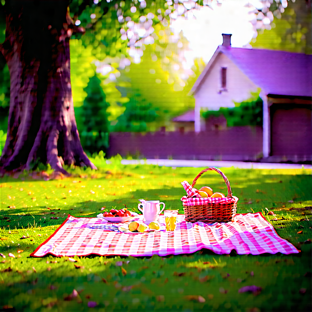 Lifestyle Octane Render: Summer Picnic During Winter With Image, There