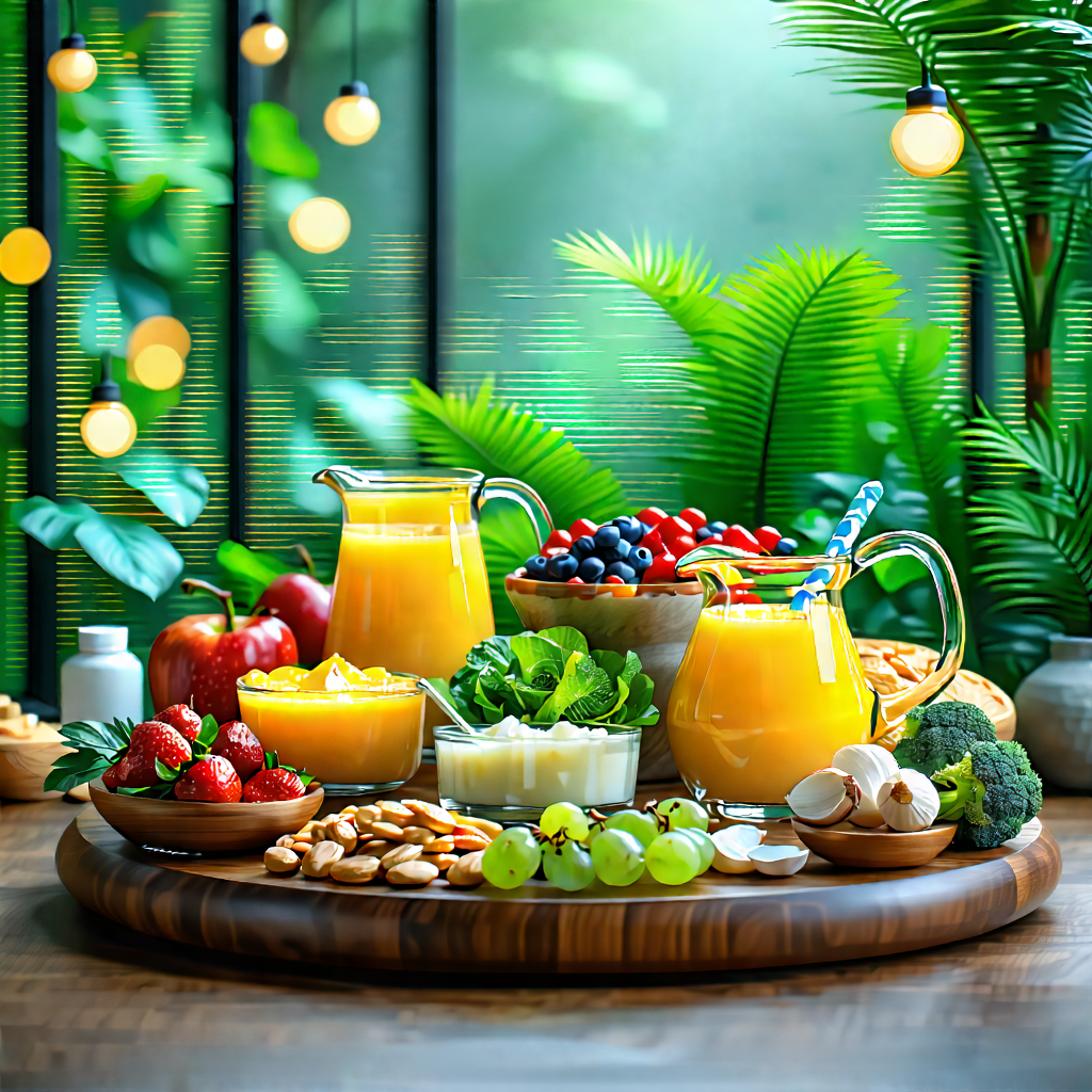 Lifestyle Architectural Photography: Wellness Scene With Healthy Food With Wooden Dining