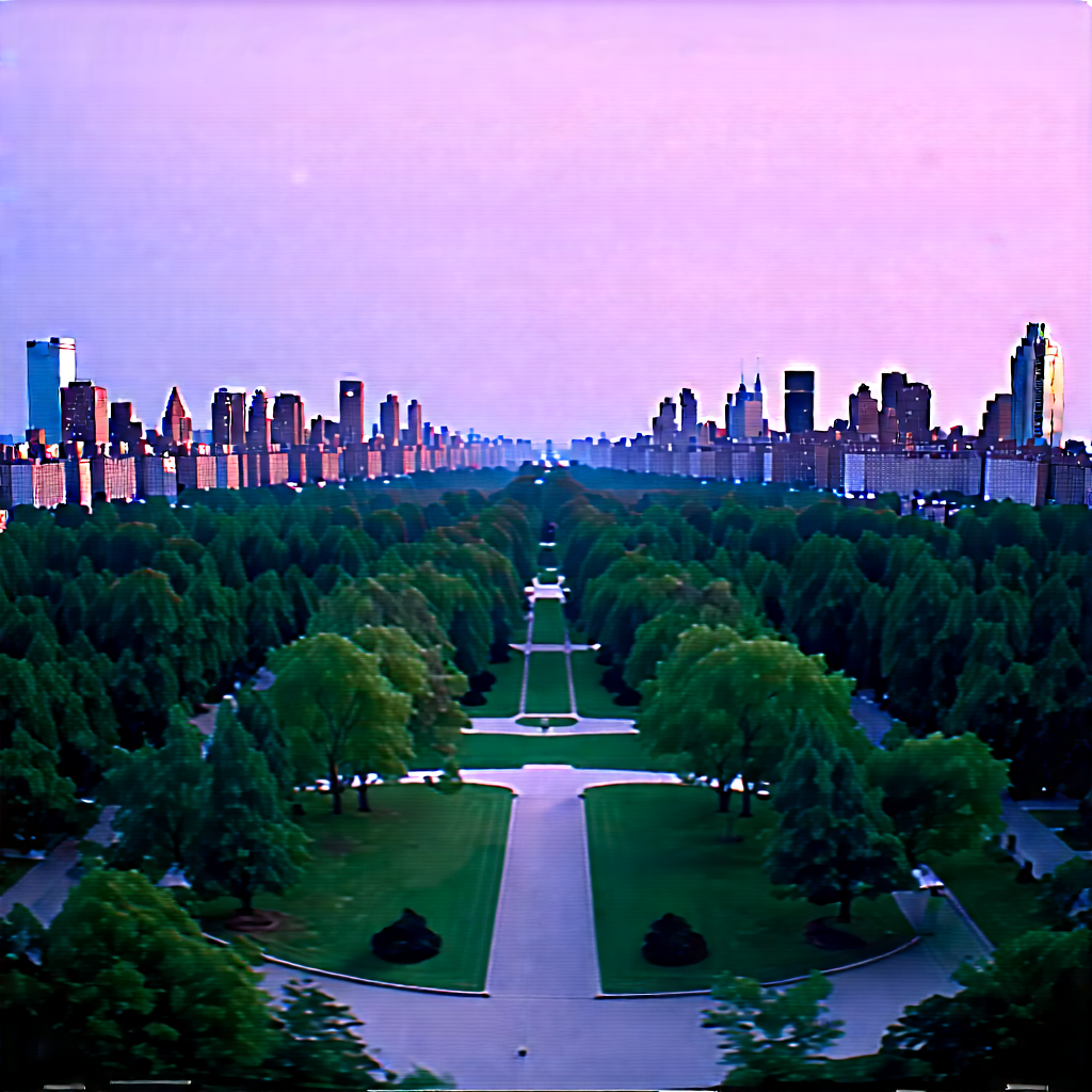 Urban Unreal Engine: Aerial view of central park