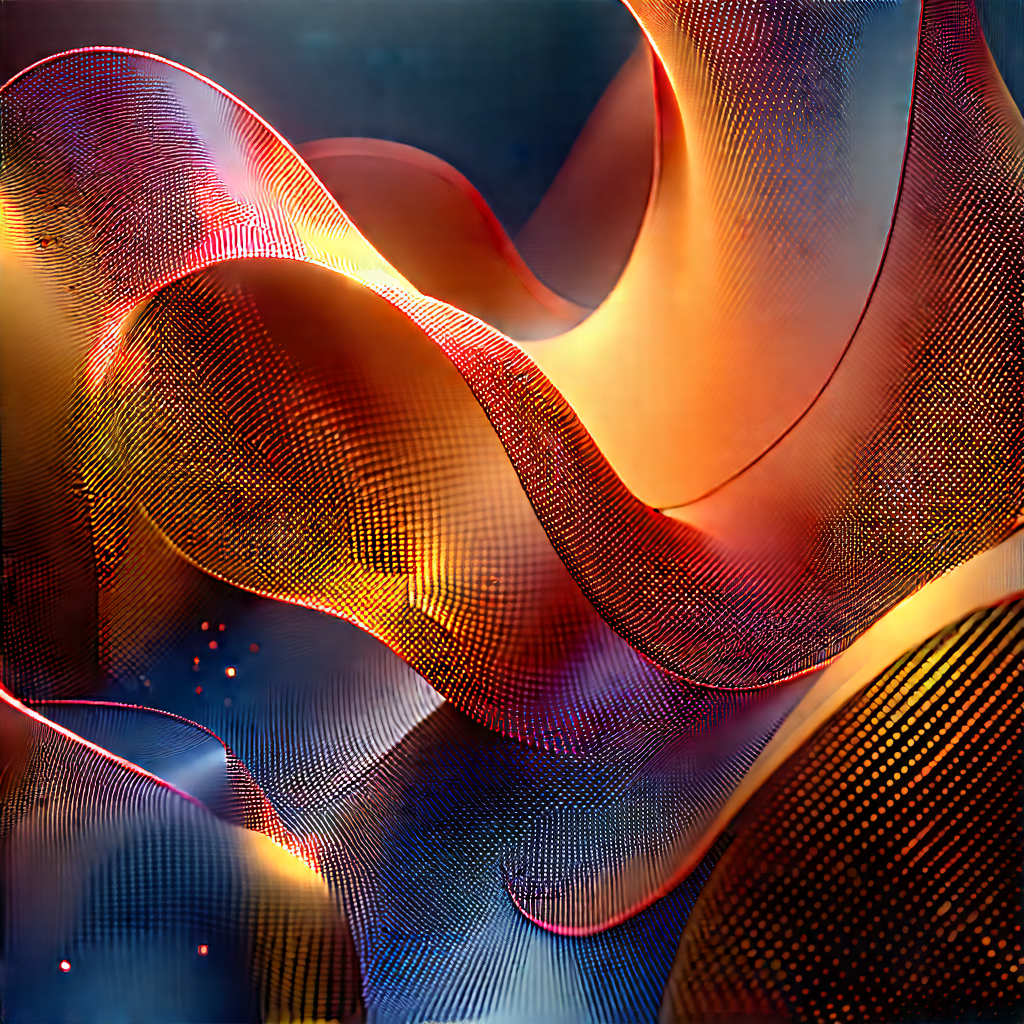 Abstract Hdr Photography: Fibrous Shapes With Colorful Abstract