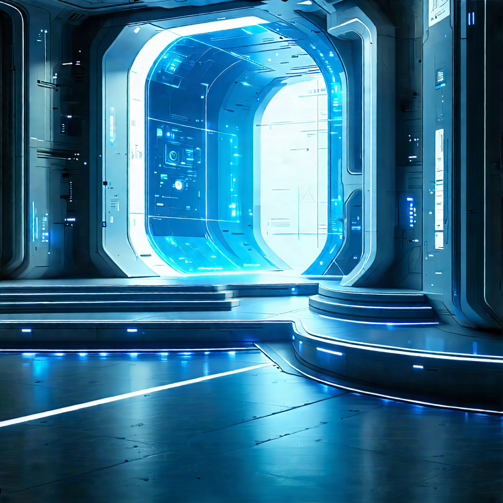 Tech Cinema 4d: Futuristic Innovation Hub With Image, There