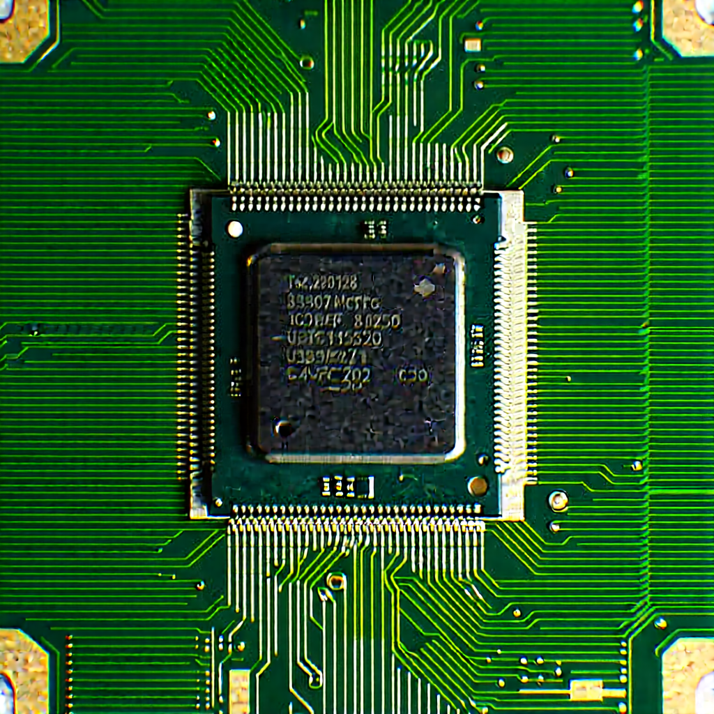 Tech Hdr Photography: Close-up of microprocessor