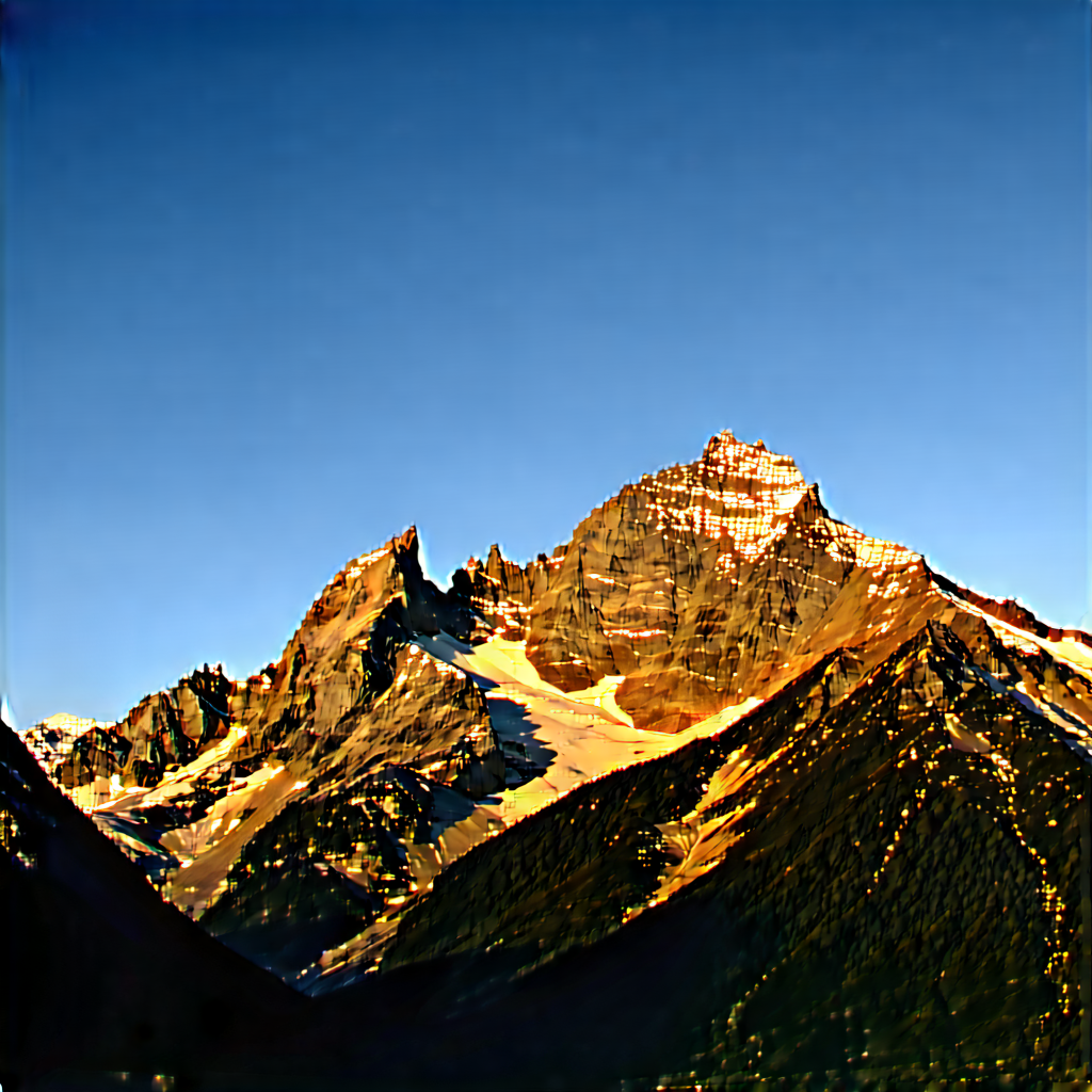 Nature Hdr Photography: (mountain:1.12) Range During Golden Hour With Majestic Mountain