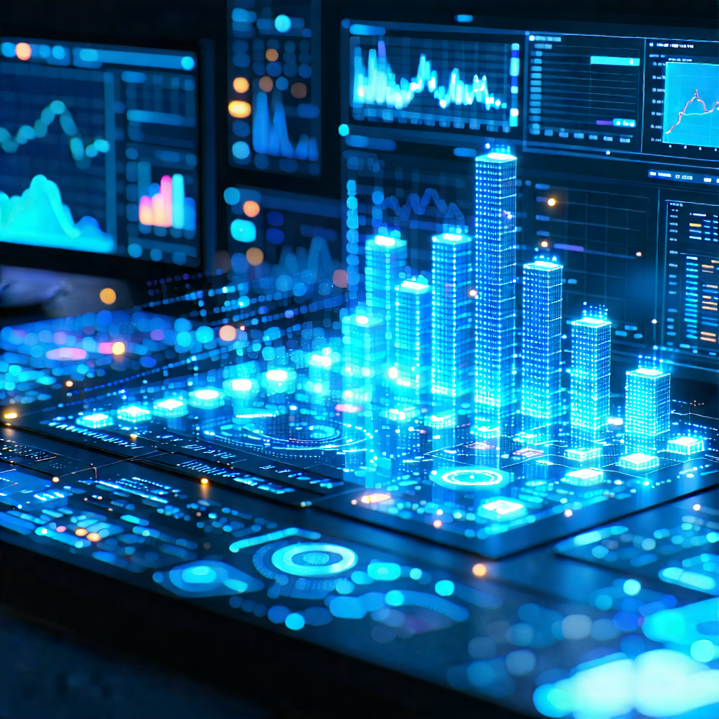 Tech Advertising Photography: Financial technology in tech office