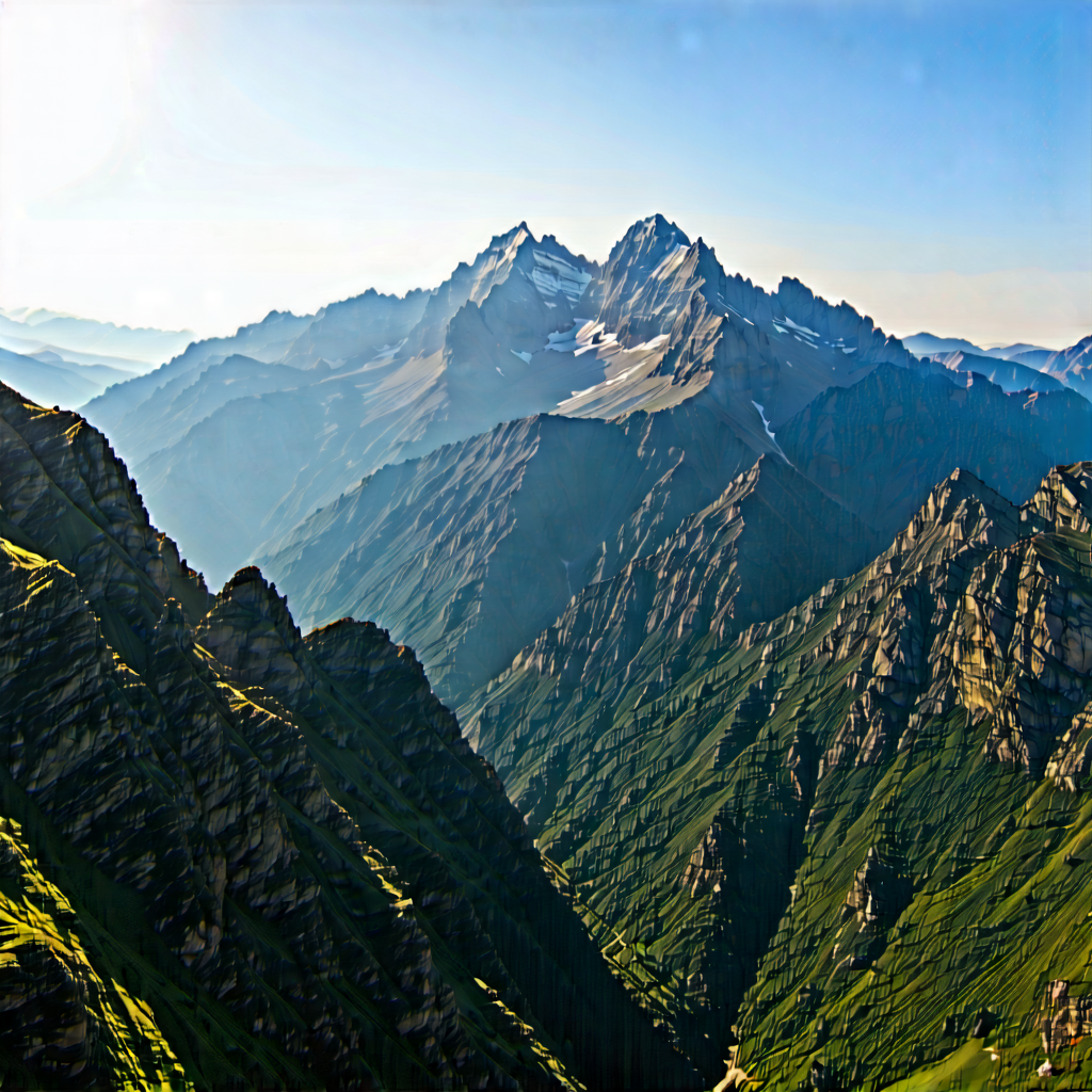 Nature Professional Photography: Aerial View Of Mountain Range With Mountain Range