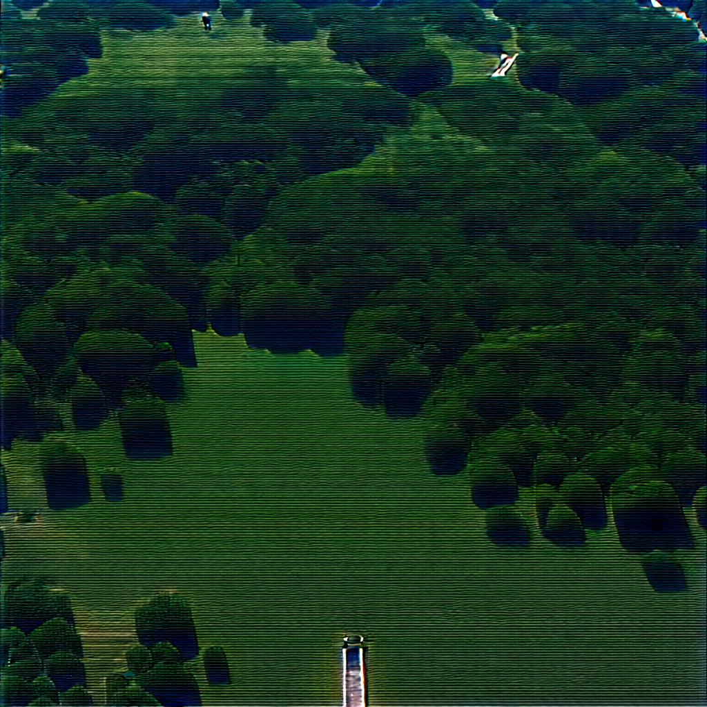 Urban Octane Render: Aerial view of central park