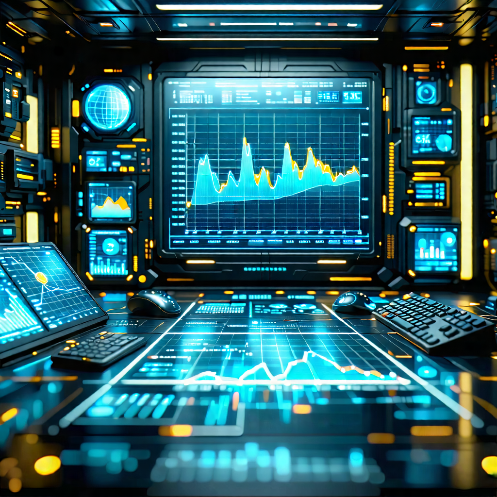 Tech Concept Art: Financial Technology In Research Center With Image, There