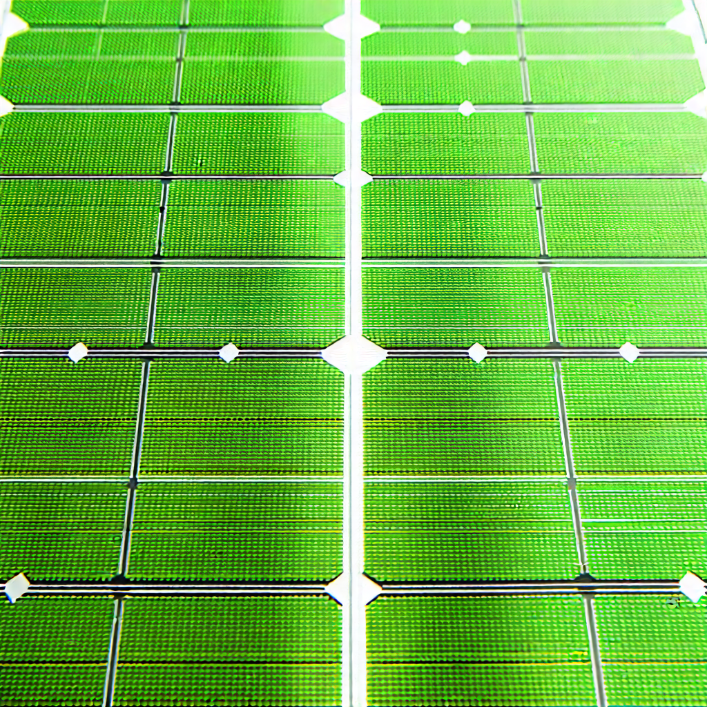 Tech Macro Photography: Solar panel with digital particles