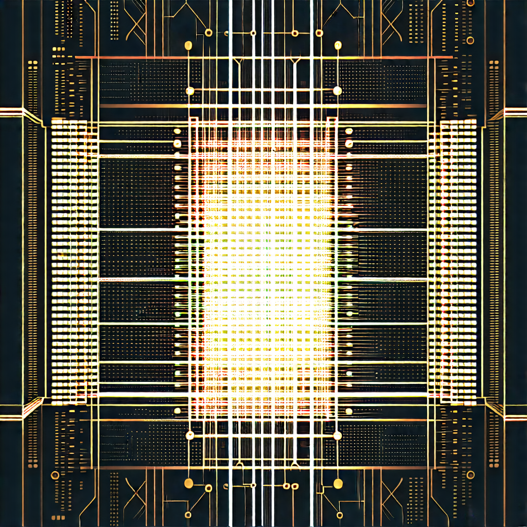 Tech Abstract Design: Close-up of sensor array