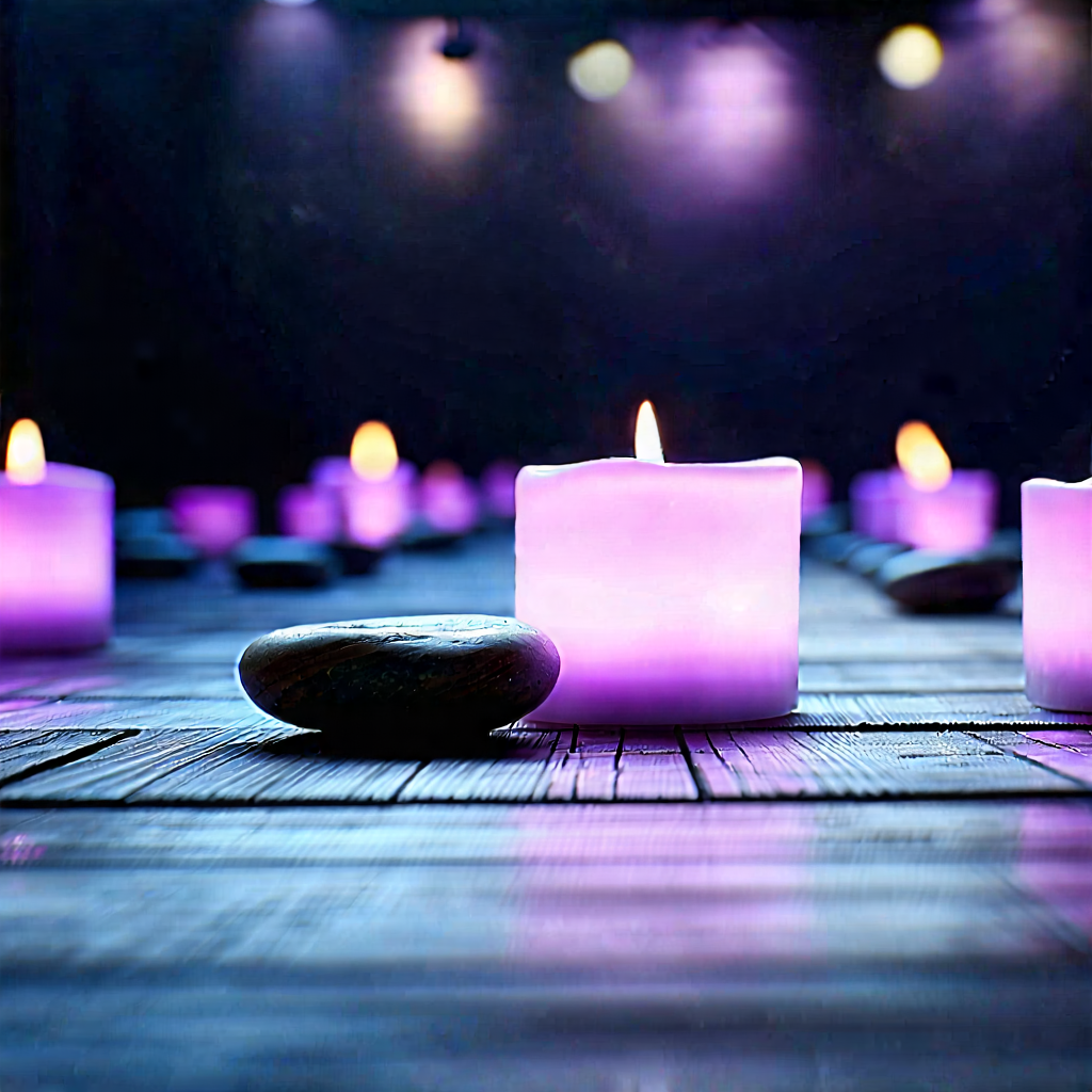 Lifestyle Macro Photography: Wellness Scene With Meditation Space With Image, There