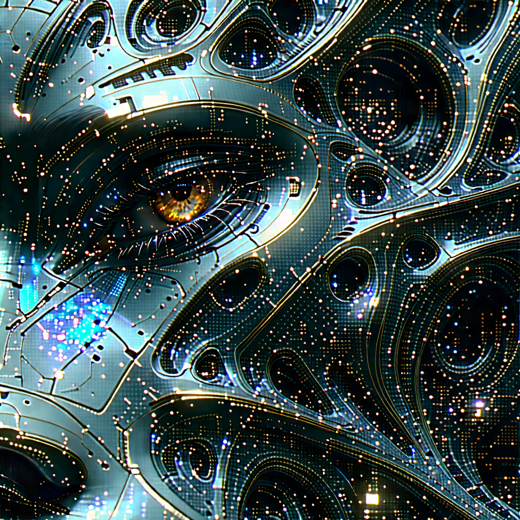 Abstract Sci-Fi Art: Macro view of synthetic material