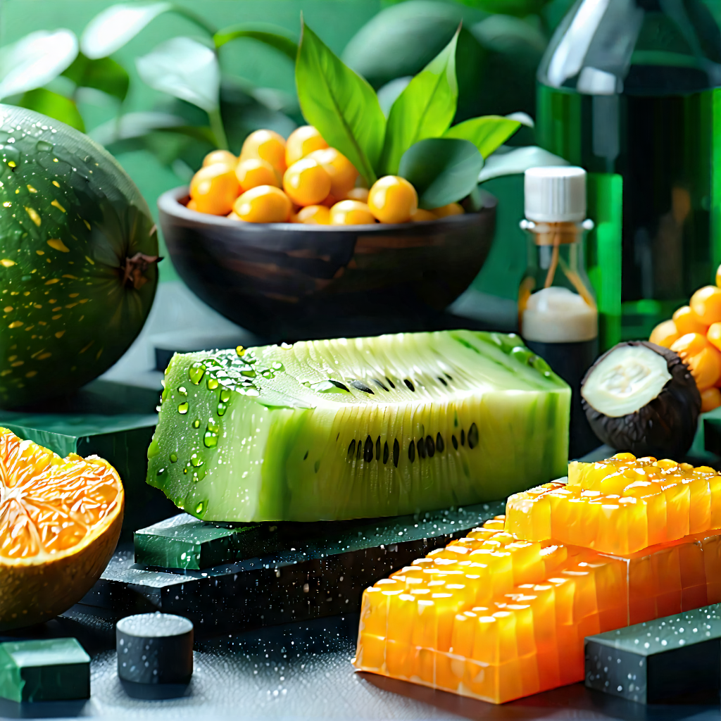 Lifestyle Geometric Design: Wellness scene with healthy food