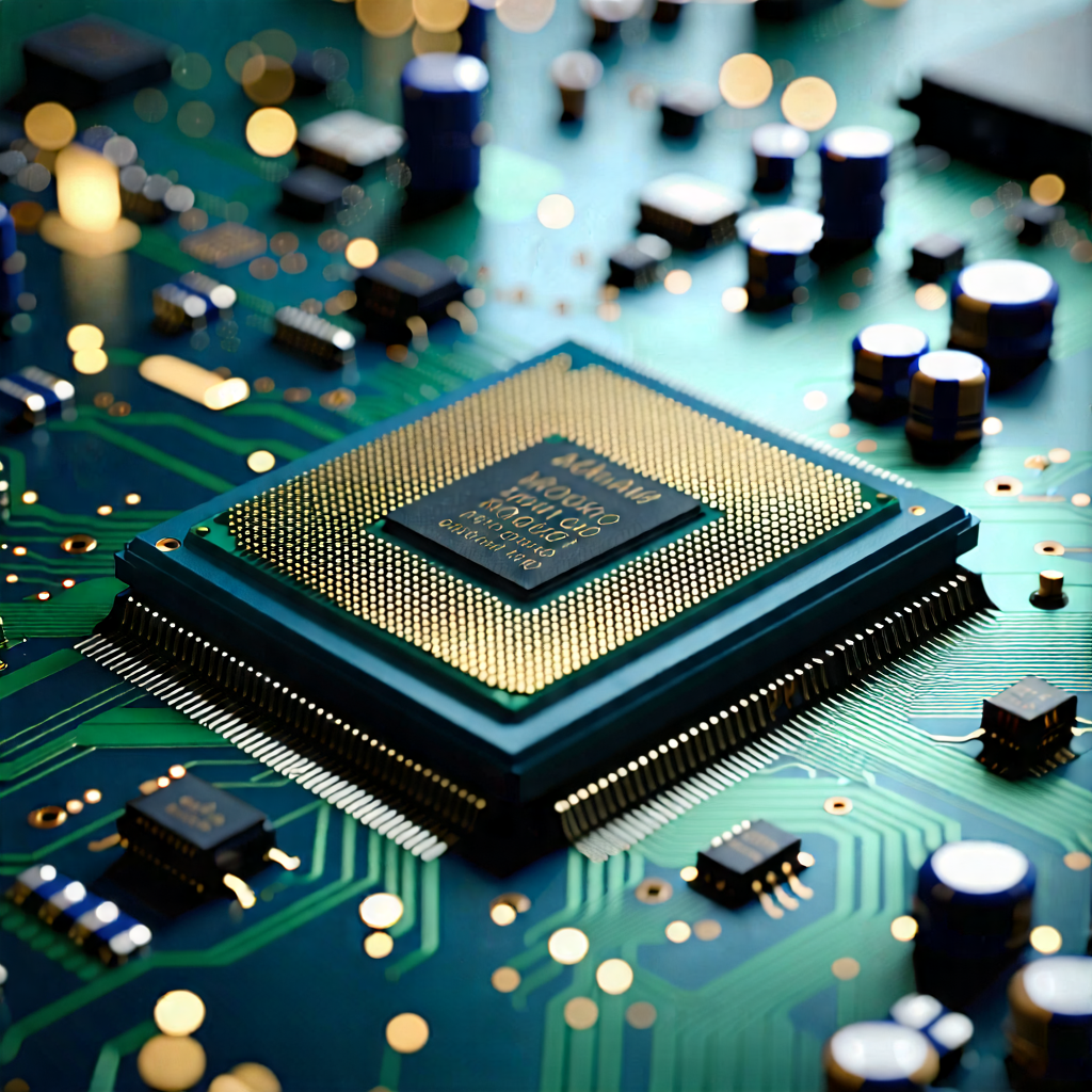 Tech Stock Photography: Close-up of microprocessor