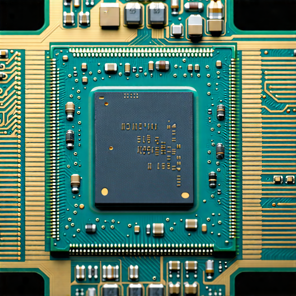 Tech Product Photography: Close-up of microprocessor