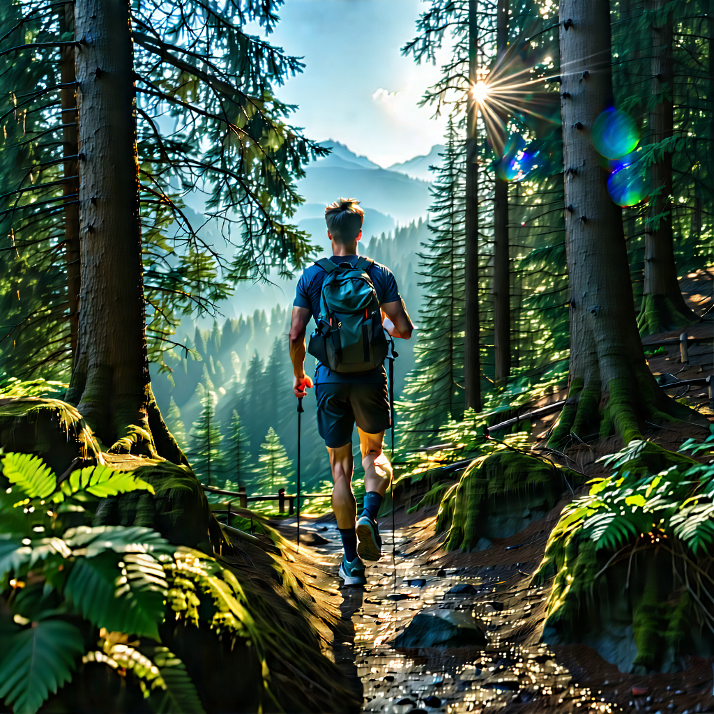 Lifestyle Long Exposure Photography: Hiking in home gym