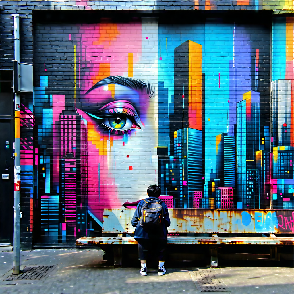 Urban Macro Photography: Urban street (art:1.22) viewing scene