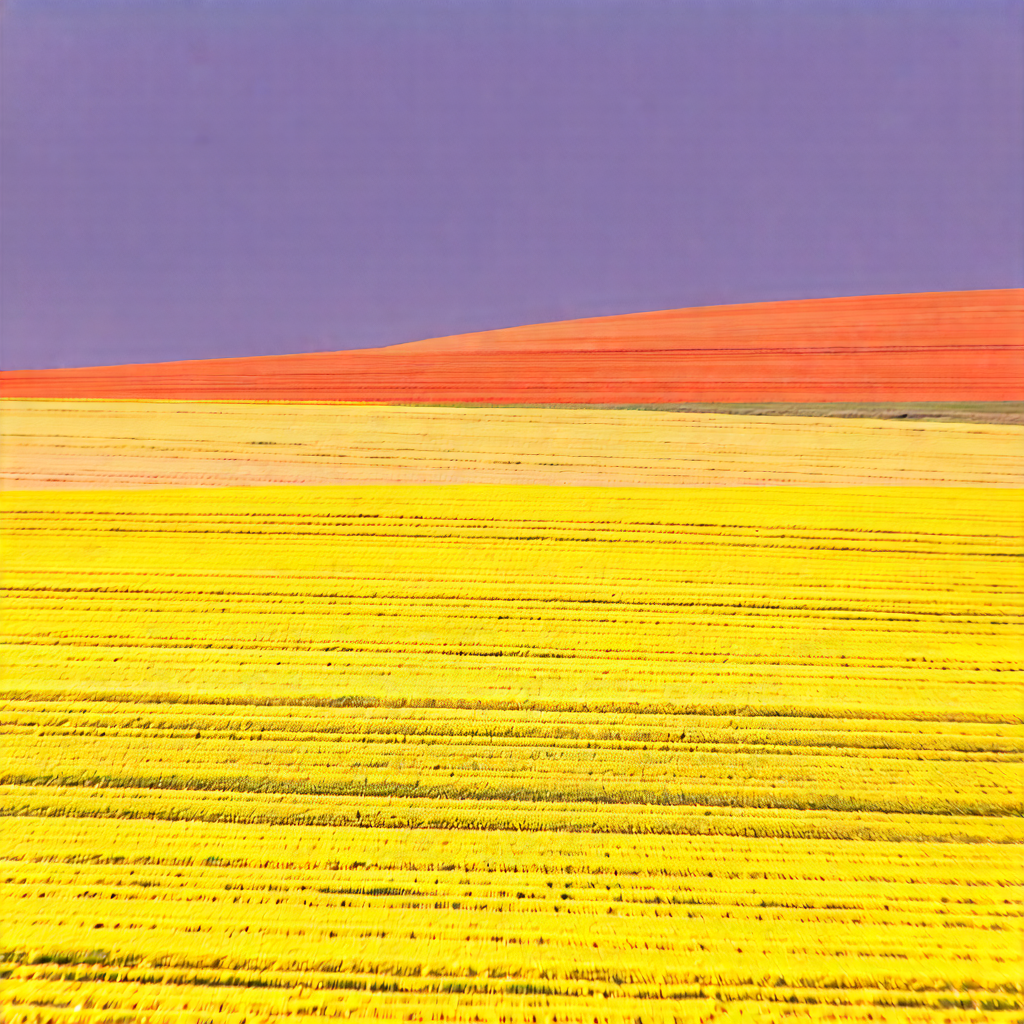 Abstract Professional Photography: Color Field With Muted Color Palette With Large, Vibrant
