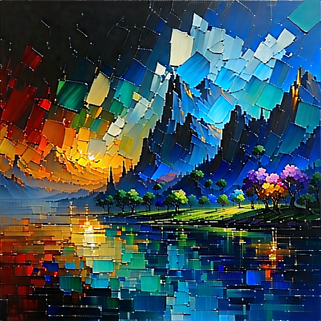 Tech Oil Painting: Big data visualization