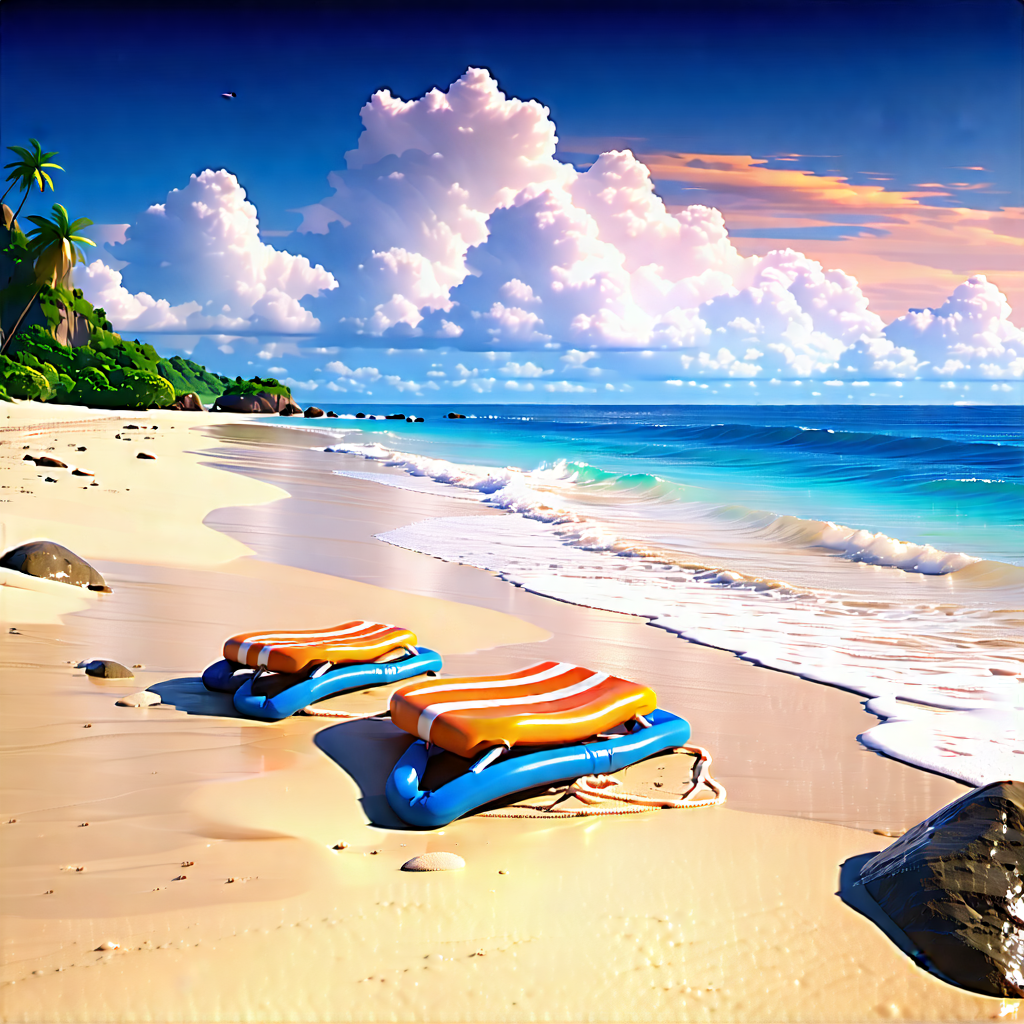 Lifestyle Unreal Engine: Beach Day During Holiday Season With Beautiful Beach