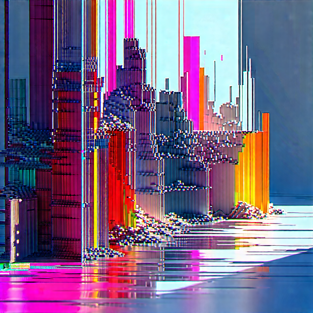 Abstract Glitch Art: Conceptual representation of separation