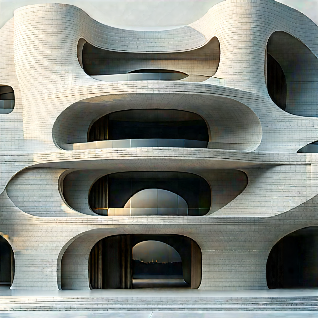 Abstract Architectural Photography: Layered Contrast With Large, Modern