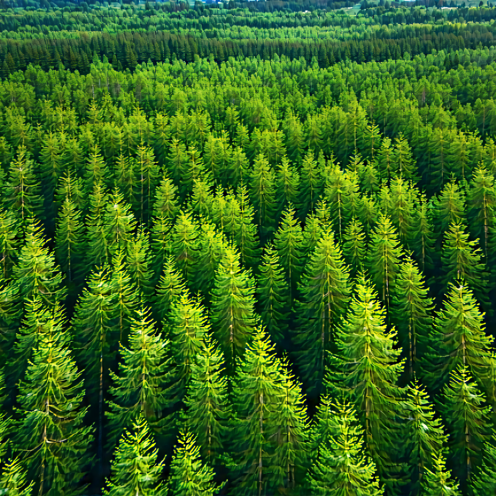 Nature Aerial Photography: Aerial view of forest canopy