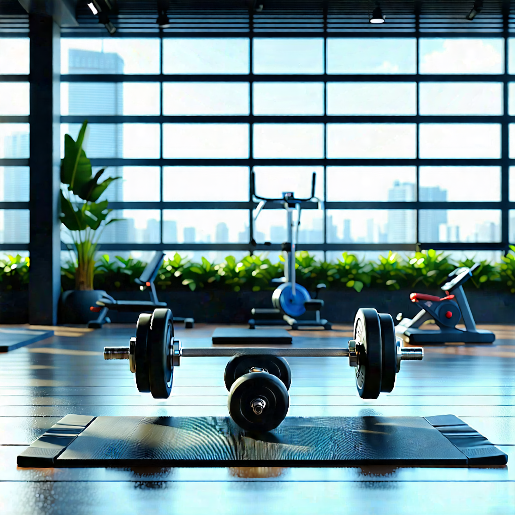 Lifestyle Architectural Photography: Wellness Scene With Fitness Equipment With Large Variety